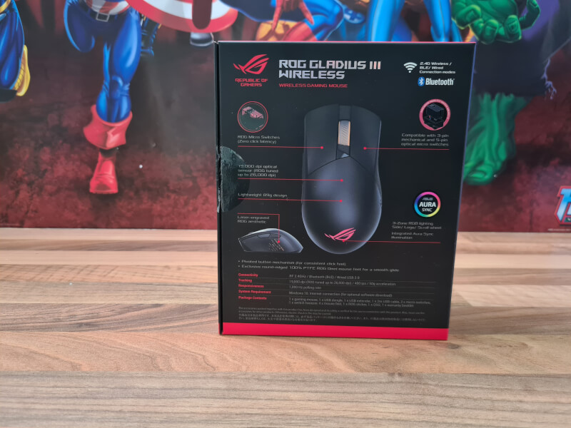 gaming Sensor ROG wired Gladius 2.4GHz 3 cable tuned ROG-switch ASUS mechanical III Wireless bluetooth mouse optical.jpg